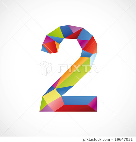 Varicolored number 2 19647031