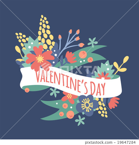 Vintage Valentine Day decoration flowers Vintage Valentine Day decoration flowers 19647284