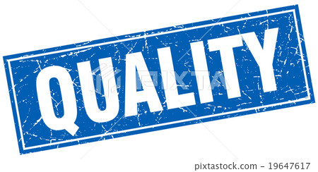 quality blue square grunge stamp on white quality blue square grunge stamp on white 19647617
