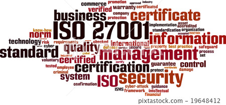 ISO 27001 word cloud 19648412
