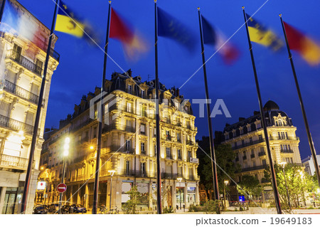 Grenoble in the evening 19649183