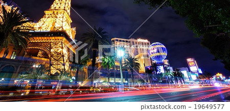 Las Vegas landscape at night Nevada, USA 19649577