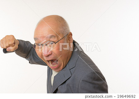 Angry businessman Senior 19649692
