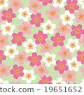 Japanese Pattern Sakura Chiyogami Seamless Pattern Light Green 19651652