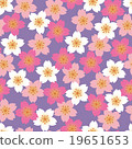 Japanese Pattern Sakura Chiyogami Seamless Pattern Purple 19651653
