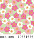 Japanese pattern Umi Chiyogami style seamless pattern light green 19651656