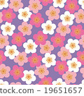 Japanese pattern Ume Chiyogami style seamless pattern purple 19651657