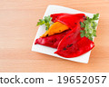 Fire roasted bell peppers. 19652057