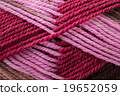 Wool yarn close up background 19652059