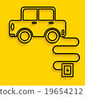 Car charging line art 19654212