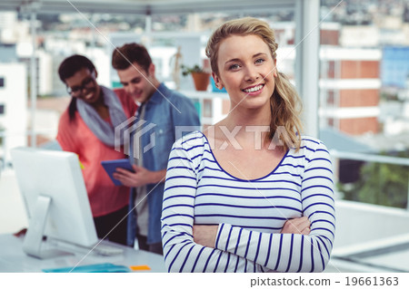 Creative business team working hard together 19661363