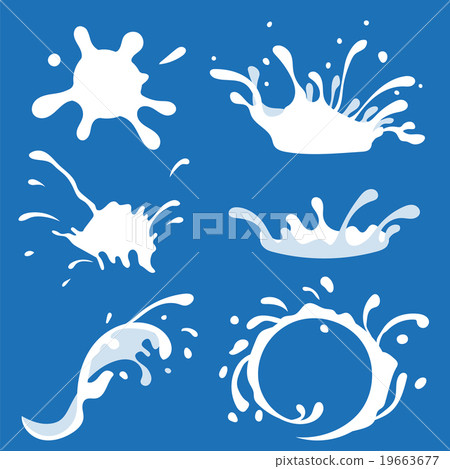 milk splash vector png