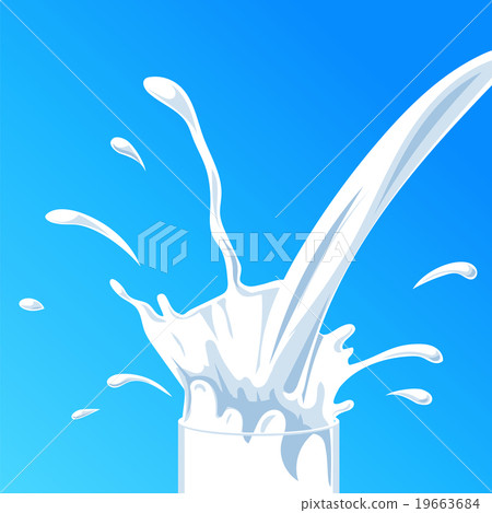 Milk Splash. Vector illustration. 19663684