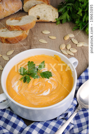 Pumpkin soup puree Pumpkin soup puree 19663895