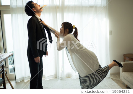 A couple who lives together A couple who lives together 19664221