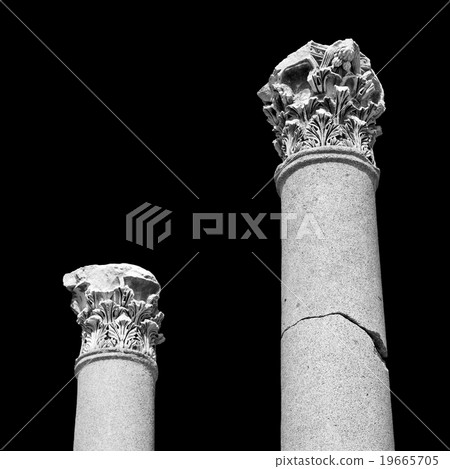 column in old temple and theatre in ephesus column in old temple and theatre in ephesus 19665705