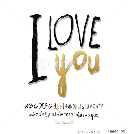 Ilove you hand lettering Ilove you hand lettering 19666495
