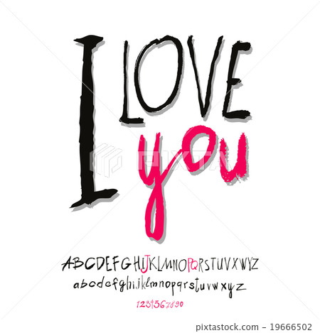 Ilove you hand lettering Ilove you hand lettering 19666502