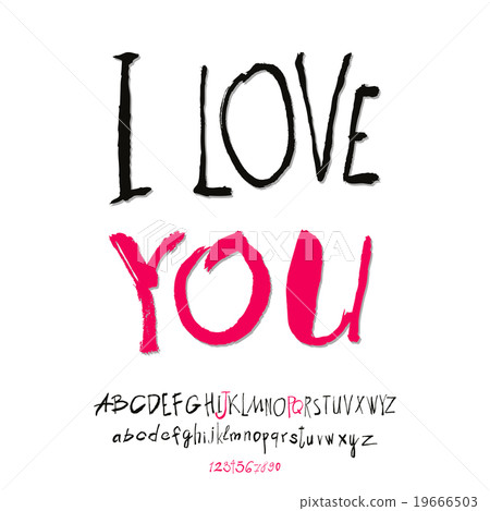 Ilove you hand lettering Ilove you hand lettering 19666503