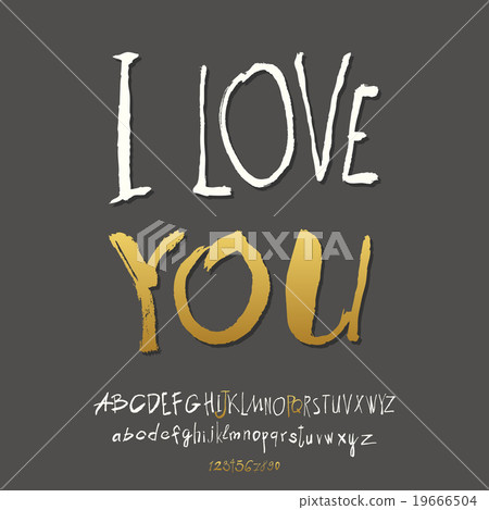 Ilove you hand lettering Ilove you hand lettering 19666504