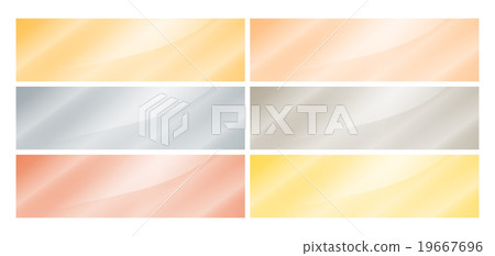 Set of empty vector glossy rectangular banners Set of empty vector glossy rectangular banners 19667696