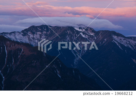 From Southern Alps · Yakushi-dake, Senjogatake-dake in the morning. Late November. From Southern Alps · Yakushi-dake, Senjogatake-dake in the morning. Late November. 19668212