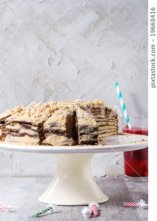 Homemade Birthday Honey Cake 19668416