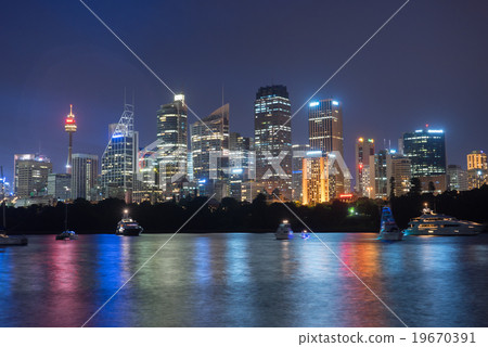 Sydney City Skyline at Night 19670391