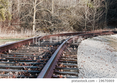 Beautiful image with the old rail road Beautiful image with the old rail road 19670869