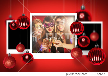 Composite image of christmas photographs Composite image of christmas photographs 19672644