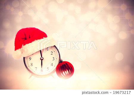 Composite image of christmas clock 19673217