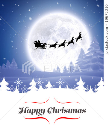 Composite image of happy christmas 19673310