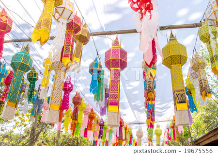 paper lantern in lanna-style 19675556