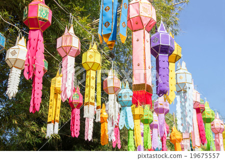 paper lantern in lanna-style 19675557