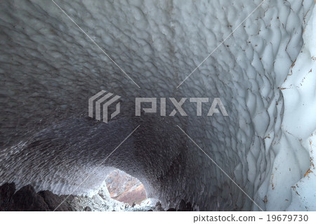 Snow ice cave chapel view Snow ice cave chapel view 19679730