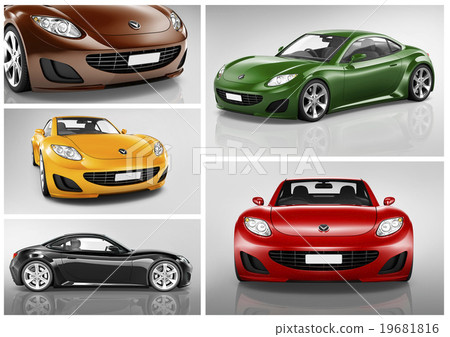 Car Vehicle Transportation 3D Illustration Concept 19681816