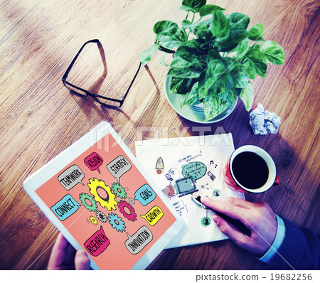 Teamwork Connect Strategy Vision Together Gear Concept 19682256