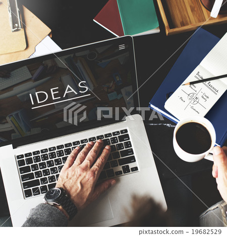 Businessman Working Ideas Creative Workplace Concept Businessman Working Ideas Creative Workplace Concept 19682529