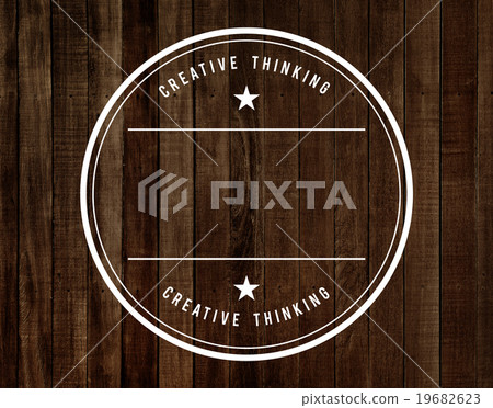 Wood Material Background Badge Stamp Concept 19682623