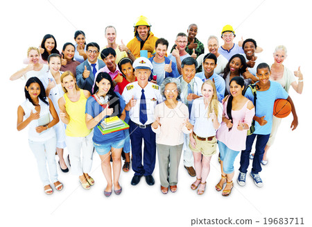 Large Group of People Community Variation Concept Large Group of People Community Variation Concept 19683711