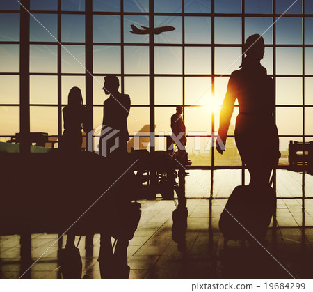 Silhouette Business Corporate Connection Meeting Concept 19684299