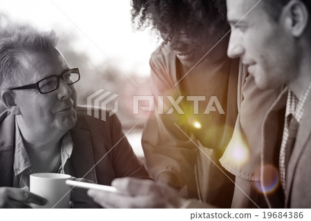 Business People Discussion Digital Tablet Concept 19684386