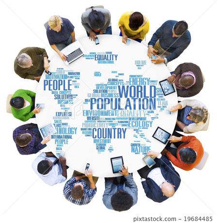 World Population Global People Community International Concept World Population Global People Community International Concept 19684485