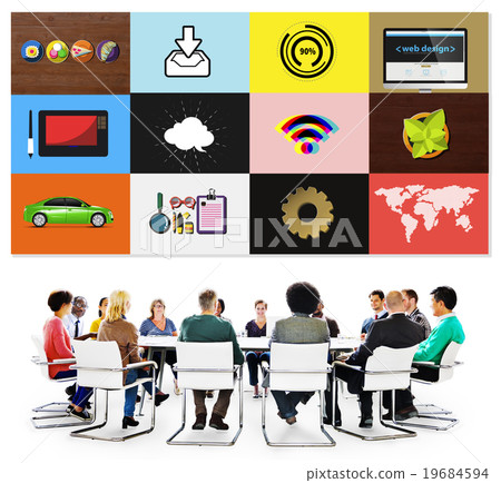 Technology Social Media Networking Online Digital Concept 19684594