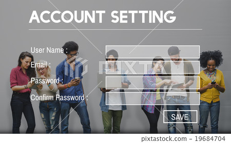 Account Setting Registration Password Log In Privacy Concept Account Setting Registration Password Log In Privacy Concept 19684704