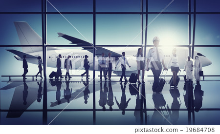 Airport Pilot Cabin Crew Professional Occupation Concept 19684708