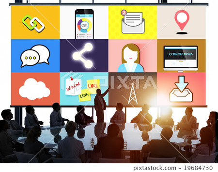 Social Network Global Communications Connection Concept Social Network Global Communications Connection Concept 19684730