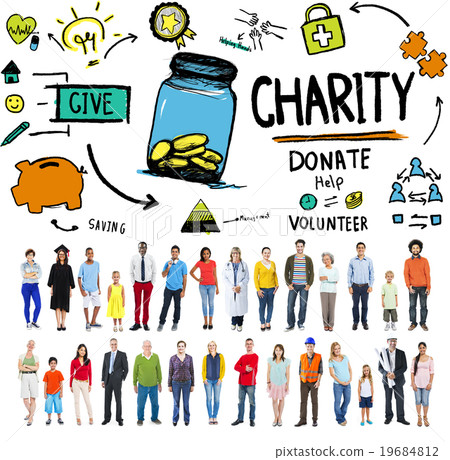 Charity Donate Help Give Saving Sharing Support Volunteer Concep 19684812