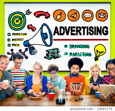 Advertising Commercial Online Marketing Shopping Concept 19685279