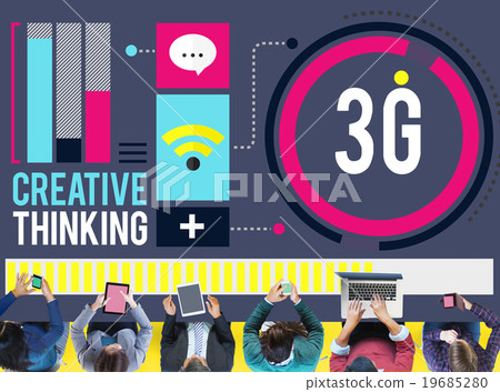 3G Networking Technology Innovation Connection Concept 19685280